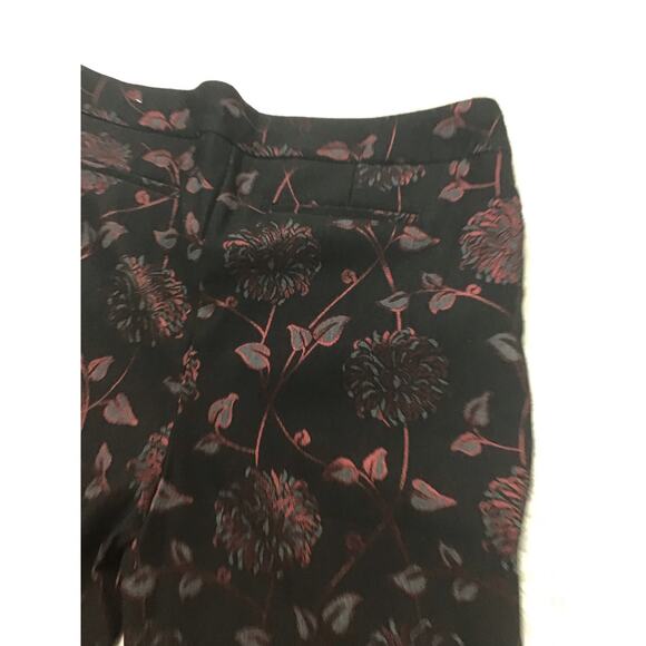 Chicos Black and Floral women's pants 3R (16 regular) - Picture 4 of 5